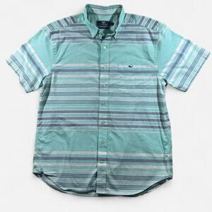 Vineyard vines striped button